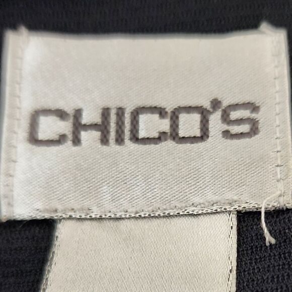 Chicos Women’s Animal Print Long Sleeve V Neck Wrap Blouse Top Size 0 Small - Picture 7 of 8